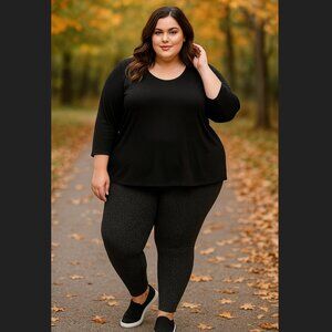 Y2K Torrid Leggings 3X Animal Leopard Print Shimmer Plus Elastic Waist USA VTG